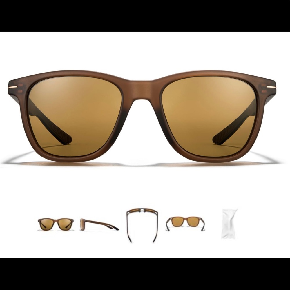 ROKA Halsey Sunglasses — matte root beer frame